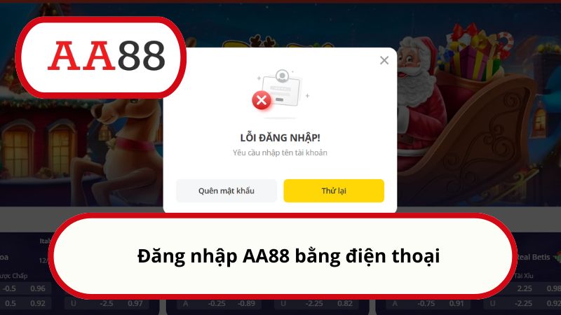 Đăng nhập AA88 bằng điện thoại